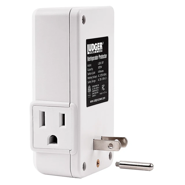 Alt view image 3 of 7 - Power Surge Protector for Appliances (LUDX-SRF), ETL Certified, Unique Side Socket, Connects to All Types of AC, Reliable AC Protection, 4-Minute Safety Cycle, 3 Modes LED Indicator