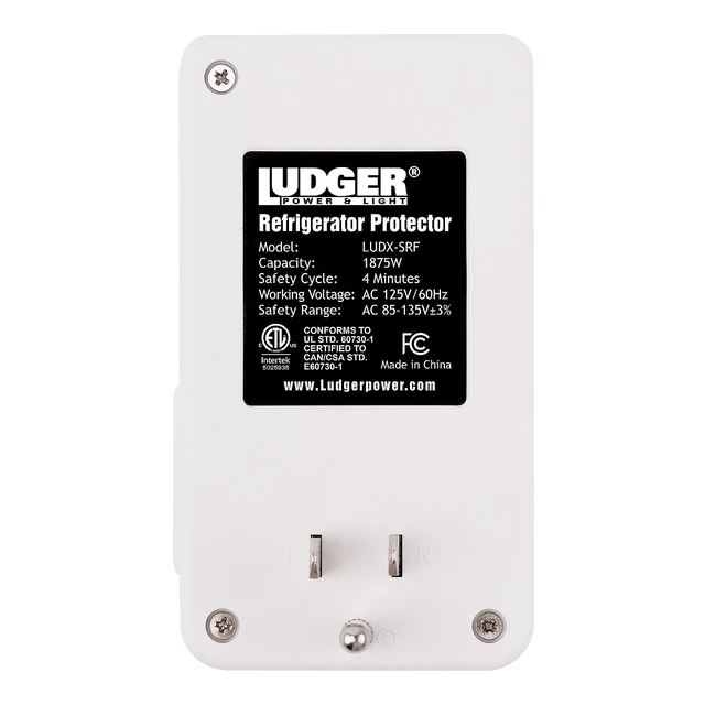 Alt view image 4 of 7 - Power Surge Protector for Appliances (LUDX-SRF), ETL Certified, Unique Side Socket, Connects to All Types of AC, Reliable AC Protection, 4-Minute Safety Cycle, 3 Modes LED Indicator