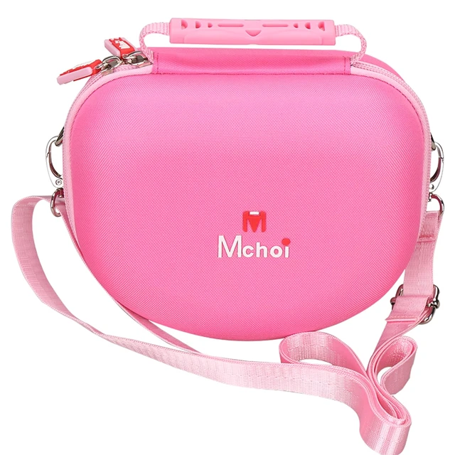 Alt view image 6 of 7 - Hard Case Suitable for Riwbox CT-7 Pink/for Jack CT-7S Cat Green 3.5mm/ for iClever IC-HS01 Bluetooth Wireless Over-Ear Headphones Headset for Kids Travel Protective Case, Pink Case Only