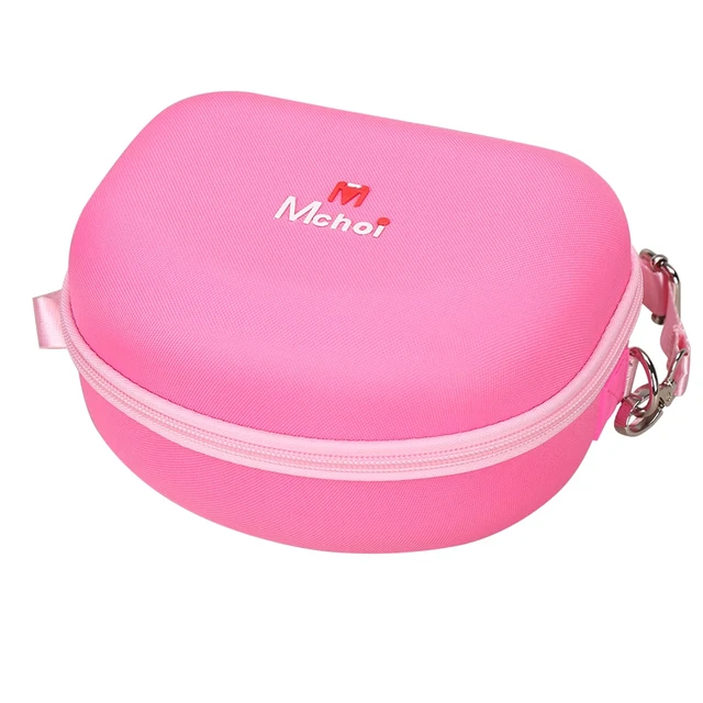 Alt view image 7 of 7 - Hard Case Suitable for Riwbox CT-7 Pink/for Jack CT-7S Cat Green 3.5mm/ for iClever IC-HS01 Bluetooth Wireless Over-Ear Headphones Headset for Kids Travel Protective Case, Pink Case Only