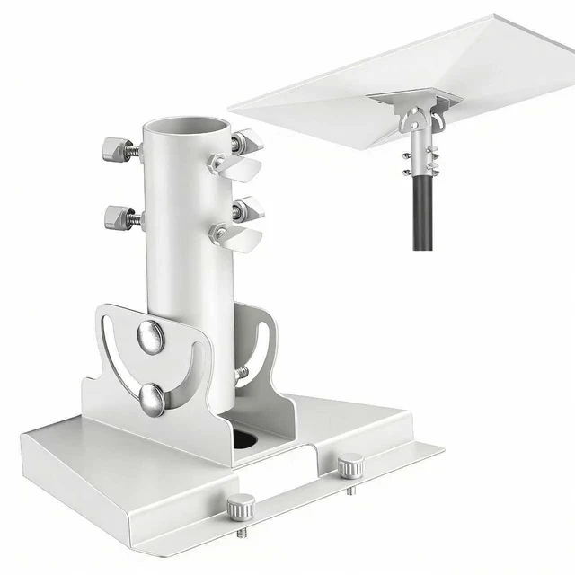 Main image of Starlink Gen 3 Mount for Starlink Standard 4/4X/V3,fits 1.1-2.1in Masts. Starlink gen 3 Pipe Adapter can be Adjusted from 90-180°,White