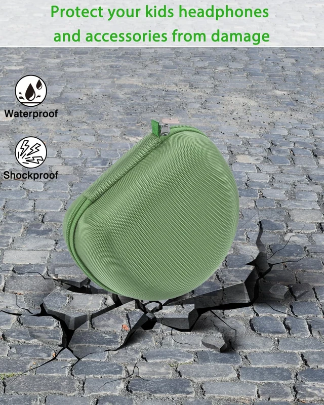 Alt view image 5 of 7 - Hard Travel Storage Case Compatible with iClever BTH12 / BTH26 / IMYB/JoySpark-T5 / Candy Bila BH03 Headphones, Protective Carrying Bag. (case only) (Olive)