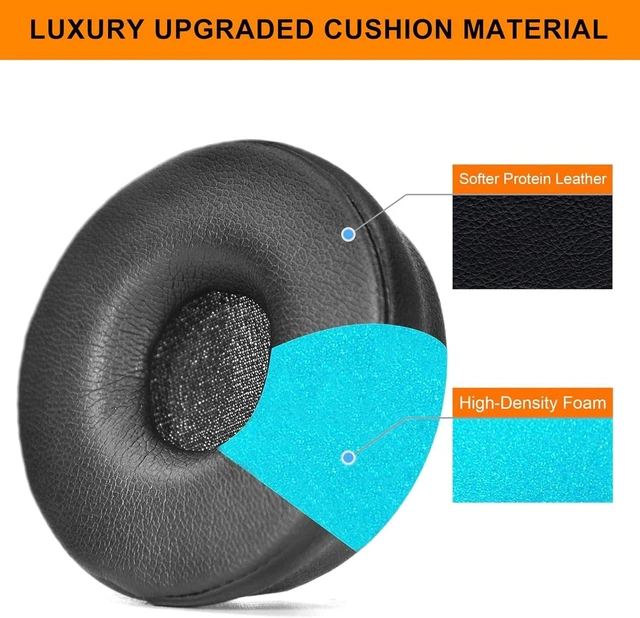 Alt view image 7 of 7 - Earpads for Jabra Engage 55/65/75 (Mono Version) Headset (Do Not Fit Engage 50)Ear Pads and Microphone Foam Replacement,Soft Protein Leather and High-Density Memory Foam