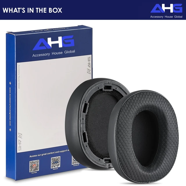 Alt view image 6 of 6 - Cool Gel Replacement WH-H900N Ear Pads/MDR-100ABN Ear Cushions. Compatible with Sony WH-H900N & MDR-100ABN Headphones (Black). Cooling Gel Easy DIY Fit Extra Thick