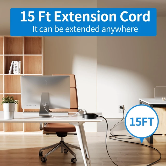 Alt view image 2 of 7 - Flat Extension Cord 15 Ft Power Strip Flat Plug Extension Cord with Multiple Outlets 0.11in Flat Cord USB Power Strip with 3AC Outlet & 2 USB C+2USB A Cruise Approved & Compatible Rug