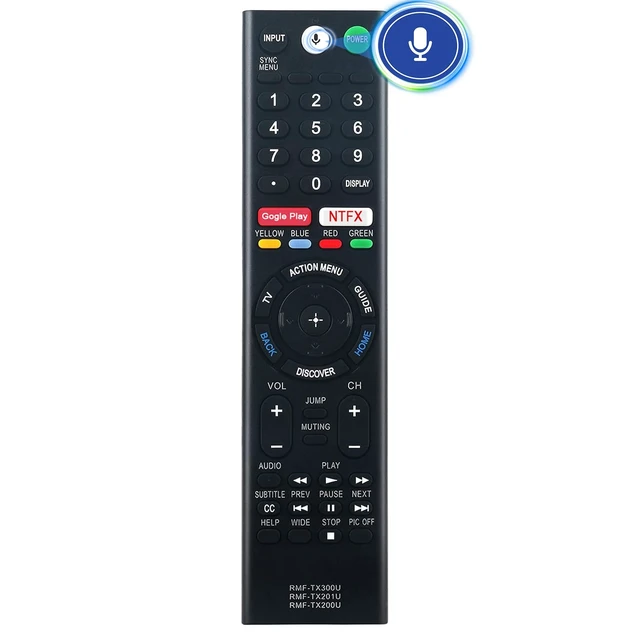 Alt view image 2 of 7 - RMF-TX300U Replace Remote Sub RMF-TX200U RMF-TX201U w Voice Control Replacement fit for Sony Smart 4K TV XBR-55X850S XBR-55X930D XBR-65X850D XBR-65X930D XBR-75X850D XBR-75X940D XBR-85X850D