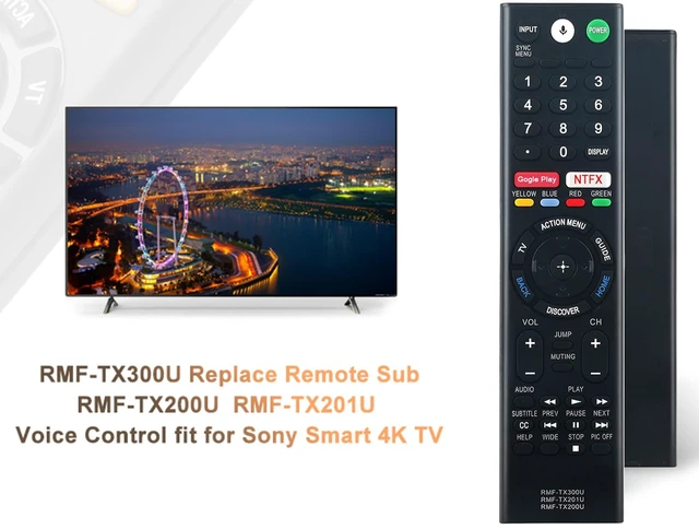 Alt view image 4 of 7 - RMF-TX300U Replace Remote Sub RMF-TX200U RMF-TX201U w Voice Control Replacement fit for Sony Smart 4K TV XBR-55X850S XBR-55X930D XBR-65X850D XBR-65X930D XBR-75X850D XBR-75X940D XBR-85X850D