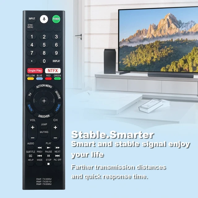 Alt view image 6 of 7 - RMF-TX300U Replace Remote Sub RMF-TX200U RMF-TX201U w Voice Control Replacement fit for Sony Smart 4K TV XBR-55X850S XBR-55X930D XBR-65X850D XBR-65X930D XBR-75X850D XBR-75X940D XBR-85X850D