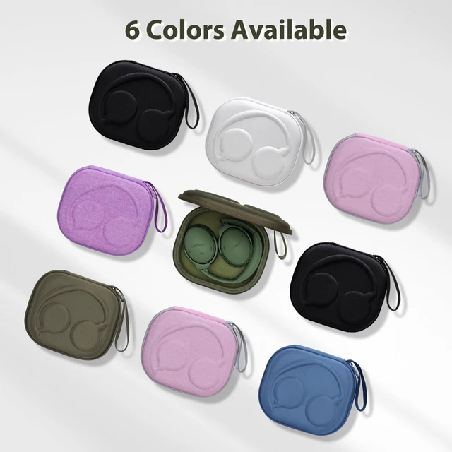 Alt view image 5 of 6 - Hard Case for Bose QuietComfort, QC Ultra, QC 45, QC 35, QC45 SE, QC SE or Skullcandy Crusher Evo, Hesh ANC, Hesh Evo, Crusher ANC 2, Crusher, Riff 2 Noise Headphones, Green