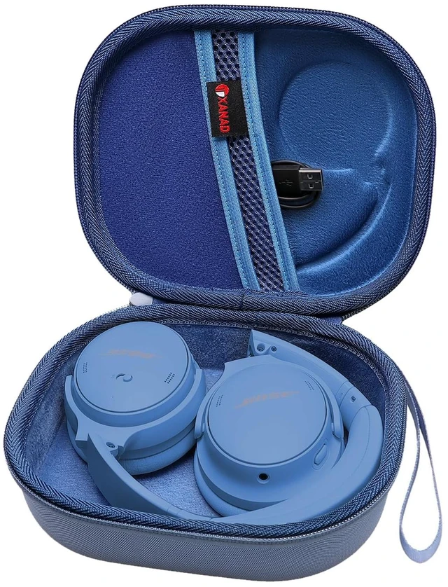 Main image of Hard Case for Bose QuietComfort, QC Ultra, QC 45, QC 35, QC45 SE, QC SE or Skullcandy Crusher Evo, Hesh ANC, Hesh Evo, Crusher ANC 2, Crusher, Riff 2 Noise HeadphonesOuter Blue+Inner Blue