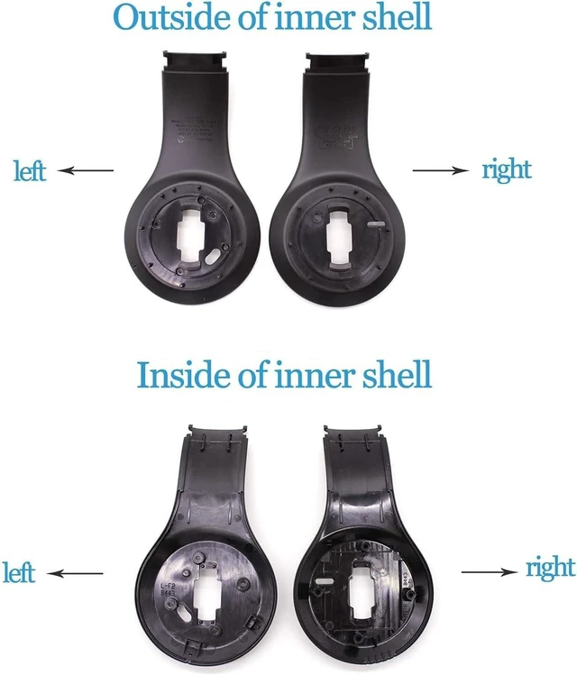 Alt view image 5 of 6 - Studio3 Shell and Inside Shell for Beats Studio 3 (A1914) Headphone Durable Inner Shell Outside Shell Repair Parts,Accessories Repair Kit,As Same As The OEM (Black)