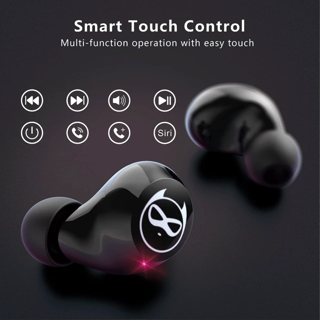 Alt view image 4 of 7 - Gaming Earbuds Kids Bluetooth Earbud 5.3 in-Ear Headphones with Mic 36H Playtime IPX6 Waterproof Touch Control HiFi Stereo LED Display Kids Wireless Ear Buds