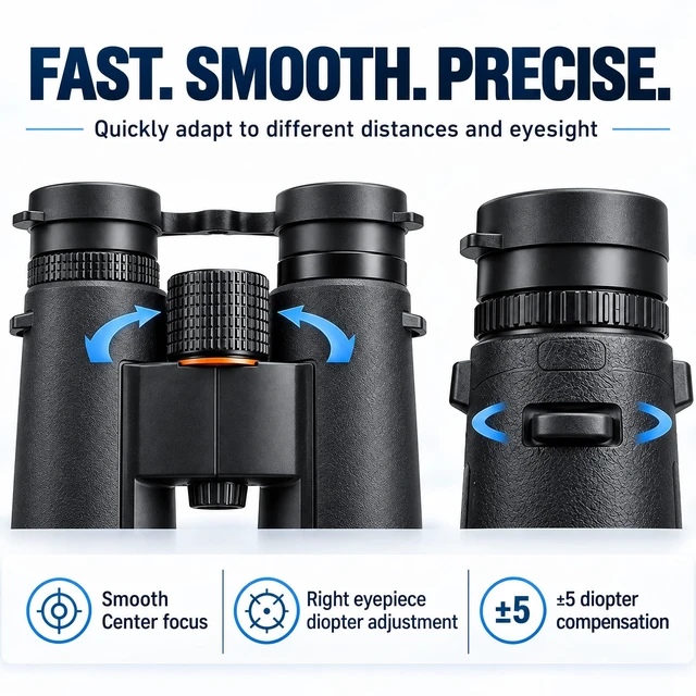 Alt view image 6 of 7 - 10X42 Birdwatching Binoculars for Adults High Powered Waterproof HD Fogproof Binoculars for Whale Watching, Alaska Cruise, Boating, Camping, Adventure, with Phone Adapter