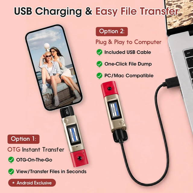 Alt view image 7 of 7 - Mini Keychain Digital Camera with 32GB Card, 270° Rotating Lens Y2K Pocket-Size Retro Keychain Camera, 2K Video Recording, 21 Filters, 1" Screen, 400mAh Battery, for Teens and Trave, Gold