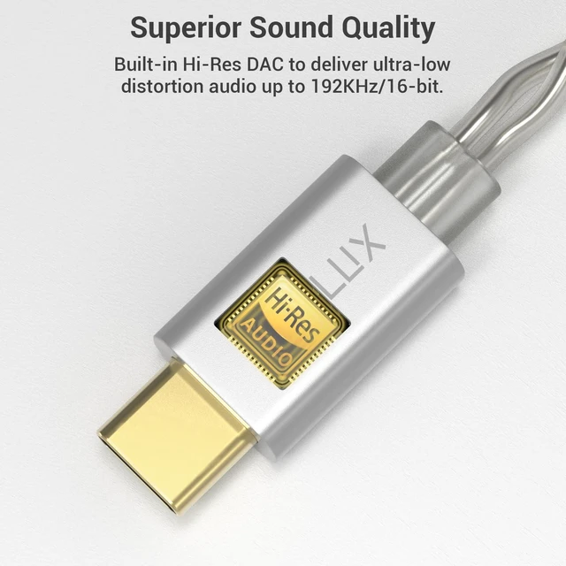 Alt view image 4 of 6 - USB Type C 2-Pin 0.78mm IEM Cable with Microphone, Silver Plated OFC Wires Replacement Cable with Detachable Boom MIC for Wan'er S.G, ZS10 Pro, ZS10 Pro X, ZSN PRO, ZSX, 4 Feet