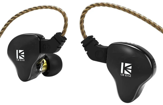 Main image of KBEAR KS2 iem, in Ear Monitor Headphones Hybrid 1BA 1DD Wired Earbuds Stereo Bass HiFi IEM Earphone Noise Cancelling High Resolution with Detachable Cable for Running Gaming Sport(without mic, Black)
