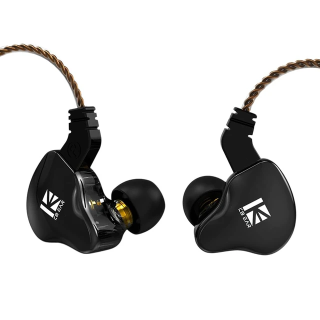 Alt view image 7 of 7 - KBEAR KS2 iem, in Ear Monitor Headphones Hybrid 1BA 1DD Wired Earbuds Stereo Bass HiFi IEM Earphone Noise Cancelling High Resolution with Detachable Cable for Running Gaming Sport(without mic, Black)