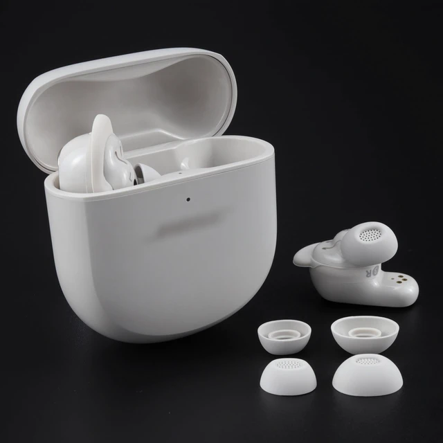Alt view image 3 of 6 - Replacement Ear Tips for Bose QuietComfort Ultra Earbuds 1/2nd Gen Soft Silicone Eartips with Portable Storage Box (3 Pairs, White, S/M/L)