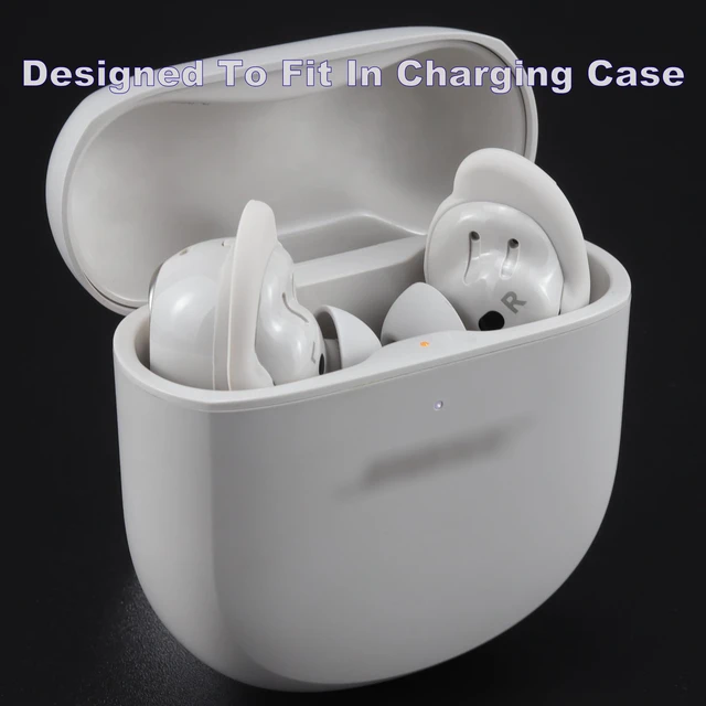 Alt view image 5 of 6 - Replacement Ear Tips for Bose QuietComfort Ultra Earbuds 1/2nd Gen Soft Silicone Eartips with Portable Storage Box (3 Pairs, White, S/M/L)