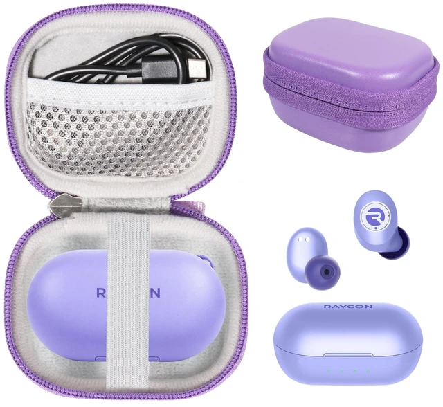 Main image of Case for Raycon Everyday Earbuds (2024 Edition) - in-Ear Buds, Raycon Fitness Earbuds (Purple)