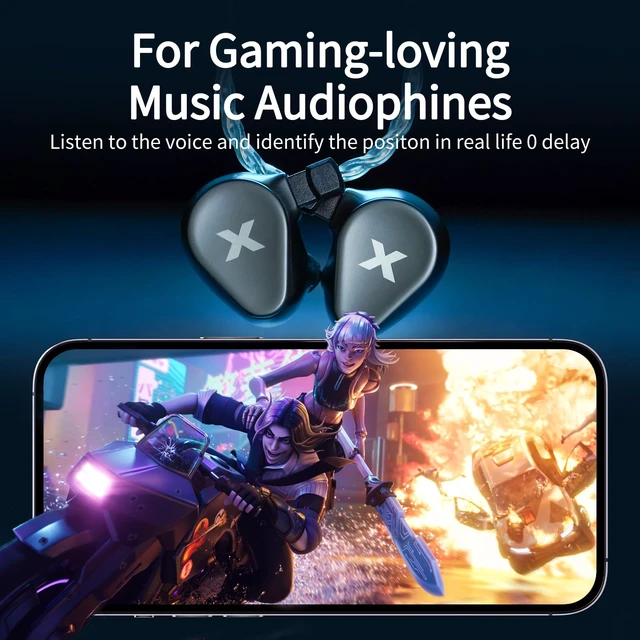 Alt view image 7 of 7 - DUNU Titan X 10mm DLC Dynamic Driver in-Ear Monitor, HiFi Wired Gaming Earbuds with OCC Silver-Plated Cables, IEM for Stage Performance/Gaming/Music Production (Type C with Mic)