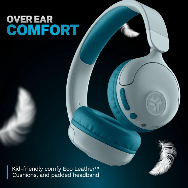 Alt view image 3 of 5 - JBuddies Pop, Kids Wireless Headphones, Bluetooth, Kids Headphones, Wireless Share, Teal
