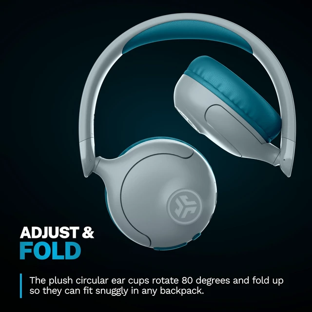 Alt view image 5 of 5 - JBuddies Pop, Kids Wireless Headphones, Bluetooth, Kids Headphones, Wireless Share, Teal