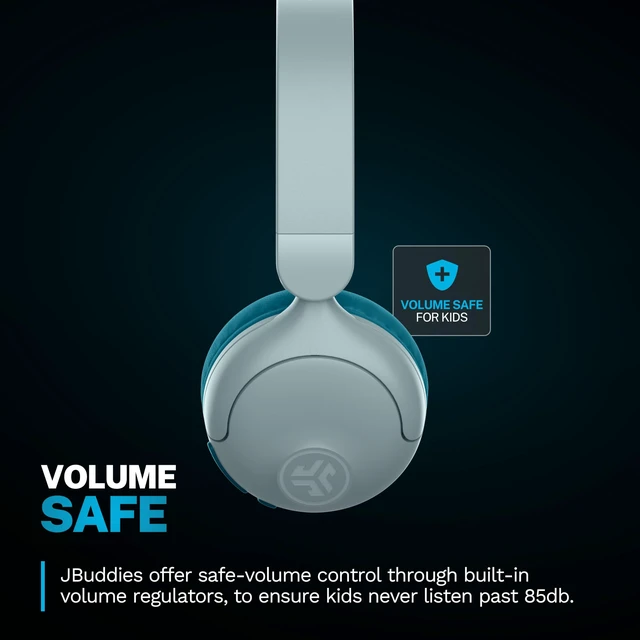 Alt view image 4 of 5 - JBuddies Pop, Kids Wireless Headphones, Bluetooth, Kids Headphones, Wireless Share, Teal