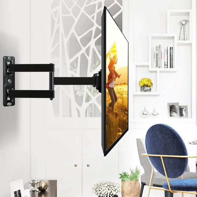 Alt view image 2 of 7 - Full Motion TV Wall Mount - 26 to 55 Inch, Swivel & Extend 16.7 Inch, VESA 400x400mm, 77LBS