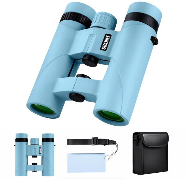 Main image of 10x25 Binoculars for Kids Mini Pocket Compact Binoculars Waterproof Small Binocular for Bird Watching Travel Stargazing Outdoor Sports Blue