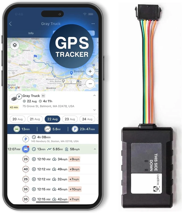 Main image of Livewire Dash GPS Tracker for Vehicles, Hardwired Subscription Required, GPS Tracker with Real Time Tracking, Geofencing, Speed Alerts, Car Tracker, Wired to Dashboard