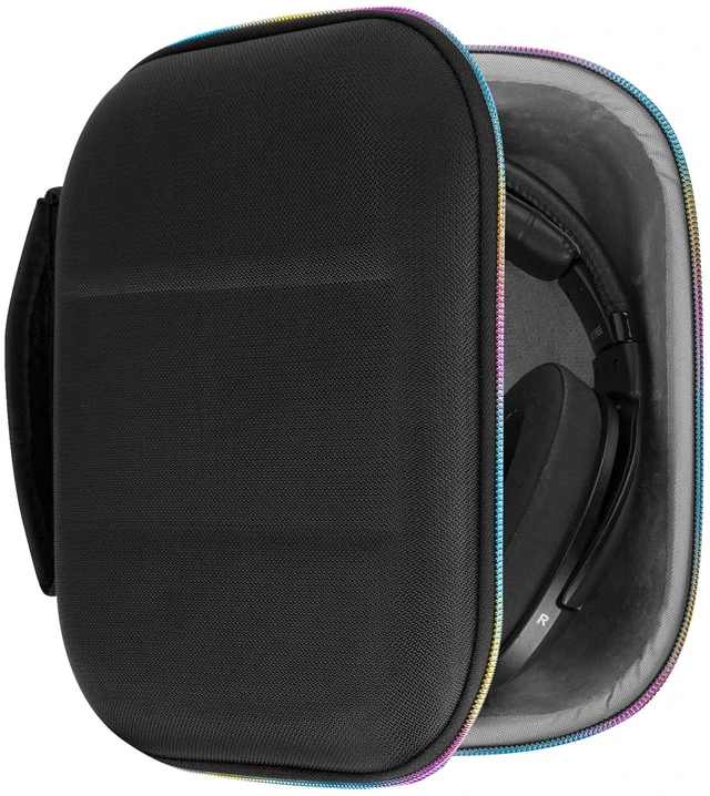 Main image of Shield Headphones Case Compatible with Sennheiser HD400PRO, HD560S, HD598, HD 599SE, HD280PRO, HD 600, Replacement Hard Shell Travel Carrying Bag with Cable Storage (Black)