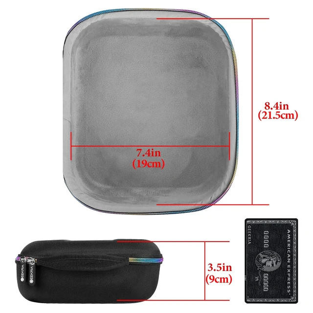 Alt view image 4 of 6 - Shield Headphones Case Compatible with Sennheiser HD400PRO, HD560S, HD598, HD 599SE, HD280PRO, HD 600, Replacement Hard Shell Travel Carrying Bag with Cable Storage (Black)