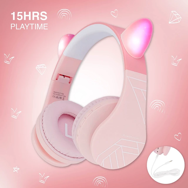 Alt view image 5 of 7 - Bluetooth Headphones for Kids, Wireless Foldable Headphones Over Ear, Headphone with Microphone, 85DB Volume Limit, Wireless and Wired Headset with Micro SD, FM for Cellphones, Tablets, PC