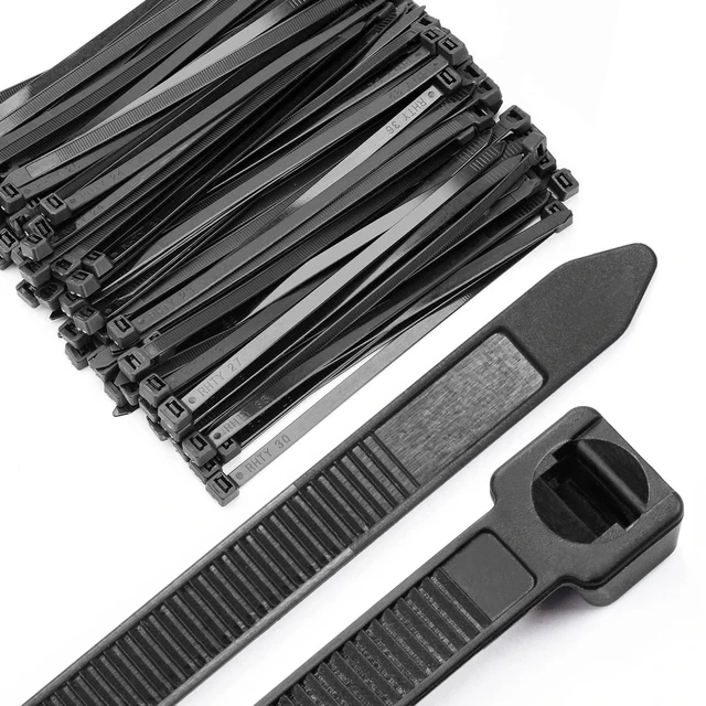 Main image of Cable Ties 8 Inch Heavy Duty Zip Ties with 120 Pounds Tensile Strength for Multi-Purpose Use, Self-Locking UV Resistant Nylon Tie Wraps, Indoor and Outdoor Tie Wire.120 Pcs Black