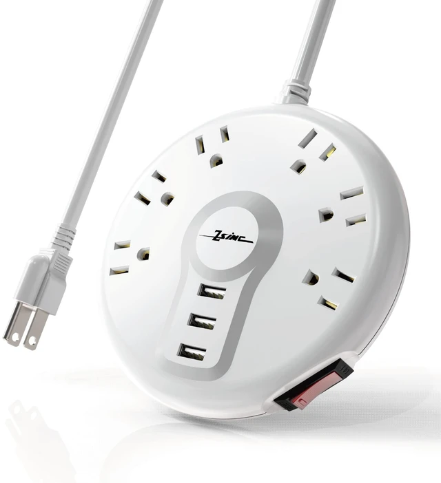 Main image of Travel Power Strip, Cruise Essentials with 6.5FT Long Extension Cord Cruise Approved Power Strip, 6 Outlets 3 USB,100% Copper Core, Ultra Thin Flat Plug, Non Surge Protector for Home/Dorm/Office