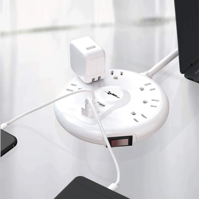 Alt view image 3 of 6 - Travel Power Strip, Cruise Essentials with 6.5FT Long Extension Cord Cruise Approved Power Strip, 6 Outlets 3 USB,100% Copper Core, Ultra Thin Flat Plug, Non Surge Protector for Home/Dorm/Office