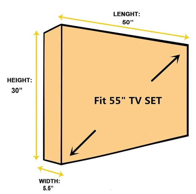 Alt view image 7 of 7 - Outdoor 55" TV Set Cover,Scratch Resistant Liner Protect LED Screen Best-Compatible with Standard Mounts and Stands (American Flag)