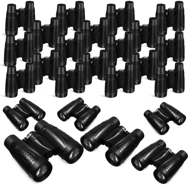 Main image of 24 Pcs Binoculars Bulk Educational Compact Binoculars with Neck String Telescope for Learning Bird Watching Camping Hiking Travel Safaris Birthday Gifts(Black)