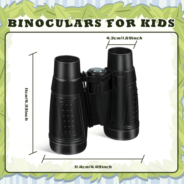 Alt view image 3 of 7 - 24 Pcs Binoculars Bulk Educational Compact Binoculars with Neck String Telescope for Learning Bird Watching Camping Hiking Travel Safaris Birthday Gifts(Black)