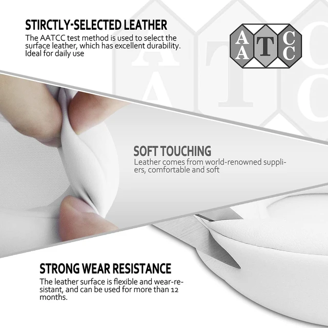 Alt view image 4 of 6 - Replacement Ear Pads for Beats Studio 3 & Studio 2, Upgraded Beats Studio 3 Replacement Parts and Beats Headphones Accessories, Compatible with B0500 B0501 Wired/Wireless Models, White