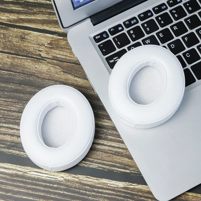 Alt view image 5 of 6 - Replacement Ear Pads for Beats Studio 3 & Studio 2, Upgraded Beats Studio 3 Replacement Parts and Beats Headphones Accessories, Compatible with B0500 B0501 Wired/Wireless Models, White