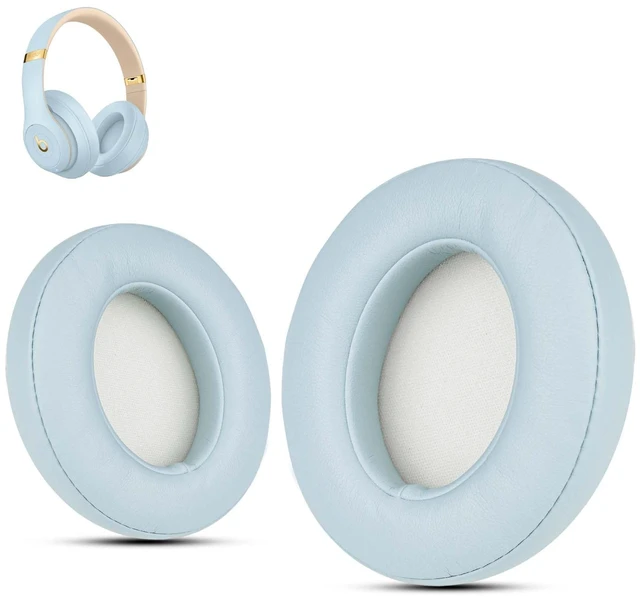 Main image of Replacement Ear Pads for Beats Studio 3 & Studio 2, Upgraded Beats Studio 3 Replacement Parts and Beats Headphones Accessories, Compatible with B0500 B0501 Wireless Models,Crystal Blue