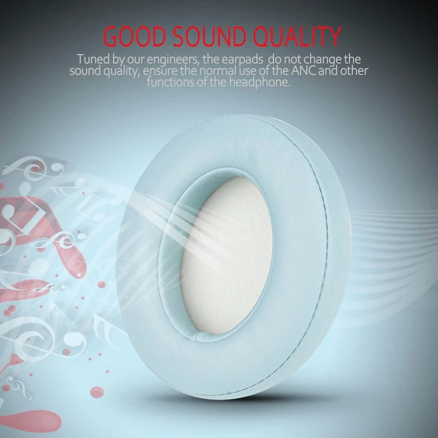 Alt view image 4 of 6 - Replacement Ear Pads for Beats Studio 3 & Studio 2, Upgraded Beats Studio 3 Replacement Parts and Beats Headphones Accessories, Compatible with B0500 B0501 Wireless Models,Crystal Blue
