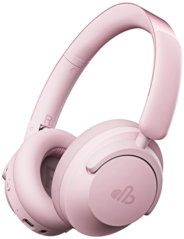 Main image of Hybrid Active Noise Cancelling Headphones, Over-Ear Bluetooth Headphone with Hi-Res Audio, 90H Playtime, Deep Bass, Transparency Mode, Foldable Comfort Cups, Graduation Gifts for Travel Office - Pink
