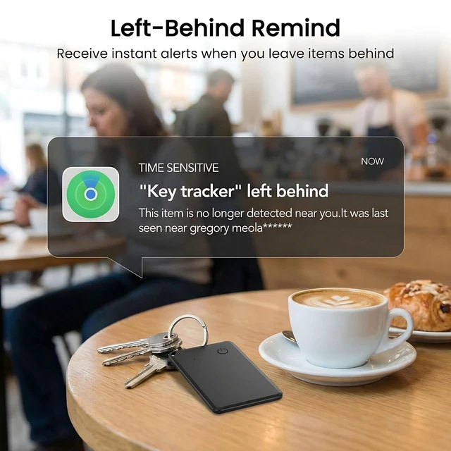 Alt view image 3 of 6 - MFi Certified Wallet Tracker Card Compatible with Apple Find My Air Tag iOS Slim Bluetooth Tracker Card For Wallets Passports Luggage With Rechargeable Battery Waterproof No Subscription Item Locator