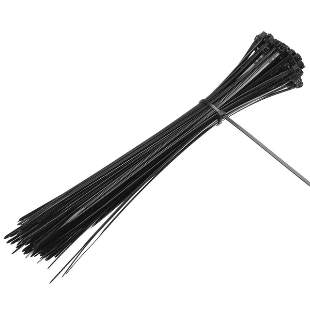 Alt view image 3 of 4 - 200pcs Cable Zip Ties 6 Inch x 0.08 Inch Self-Locking Nylon Tie Wraps Black (Pack of 3)