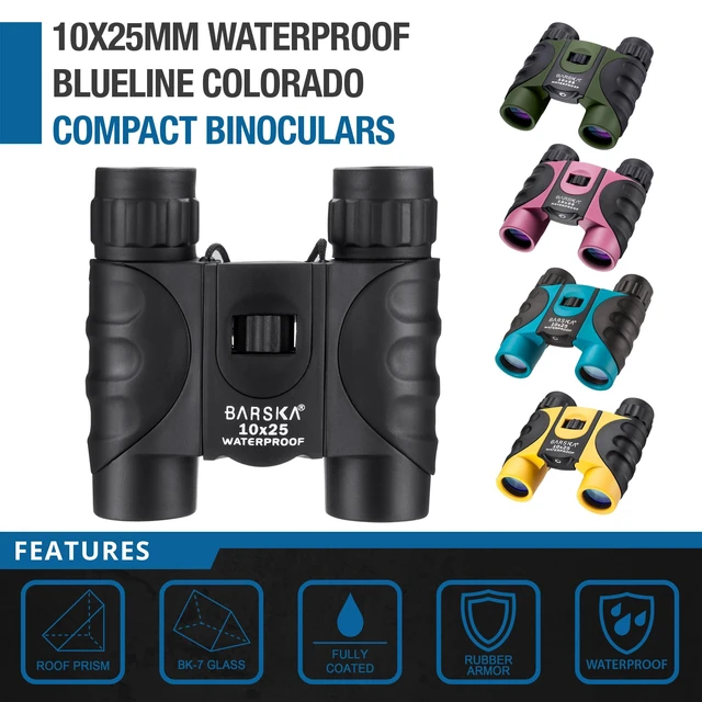 Alt view image 2 of 7 - AB12418 10x25 Waterproof Binocular, Pink, 10x25mm
