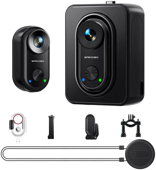 Main image of K70 4K Mini Body Camera POV Action Camera Portable Thumb Wearable Sport Camera WiFi EIS 30M Waterproof Underwater Hands-Free Audio Recording Cam with Magnetic Mount for Vlogging Motorcycling