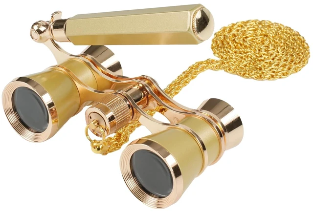 Main image of 3X25 Opera Glasses Binoculars Compact Vintage Theater Binoculars for Women BK7 Optics Glass,Vintage and Refined,with Handle, with Chain, for Concert Viewing